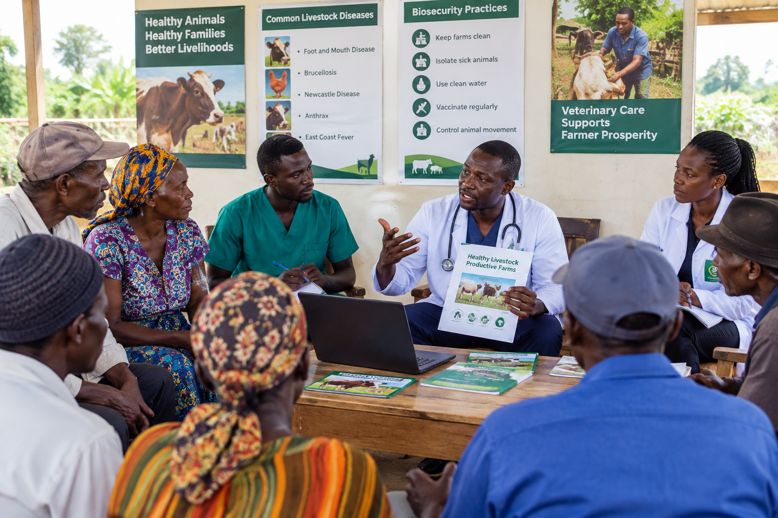 Alfasan Uganda farmers meeting